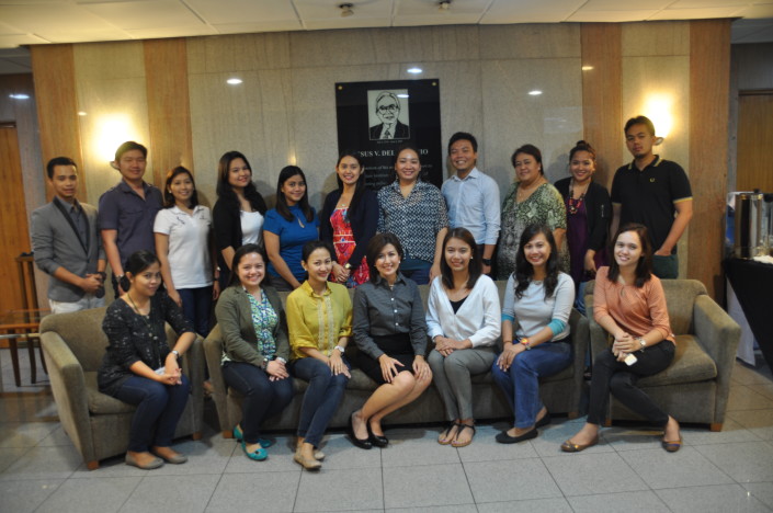 L to R, standing: Jaspher John Samonte (Genpact), Johanns Chan (Emerson), Carmelita Carpio (Emerson), Carla Louise Borero, Evadne Galvan (BSP), Angelique Maligalig (BSP), Anna May Villaluz (Talent2), Chris Juloya (Talent2), Ma. Victoria Ariñes (Globe Telecom), Catleya Vanzuela (Dev’t Academy of the Phils.), Erwyn Lejano (Lafarge). Seated: Laissa Velasco (eLearning Edge), Ckristine Marie Abrojena (BSP), Rowena Benauro-Canlas (ePLDT Inc.), Armi Treñas (LPPI-Facilitator), Cyrie Adaemil Cruz (Lafarge), Donna Angela de Jesus (Lafarge), Helen Grace Daypal (Genpact).